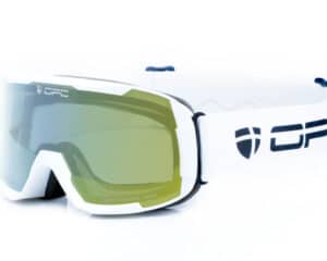 Maschera per bambini OPC PERFORMANCE KIDS MAMMOTH Matt White/Gold REVO S1